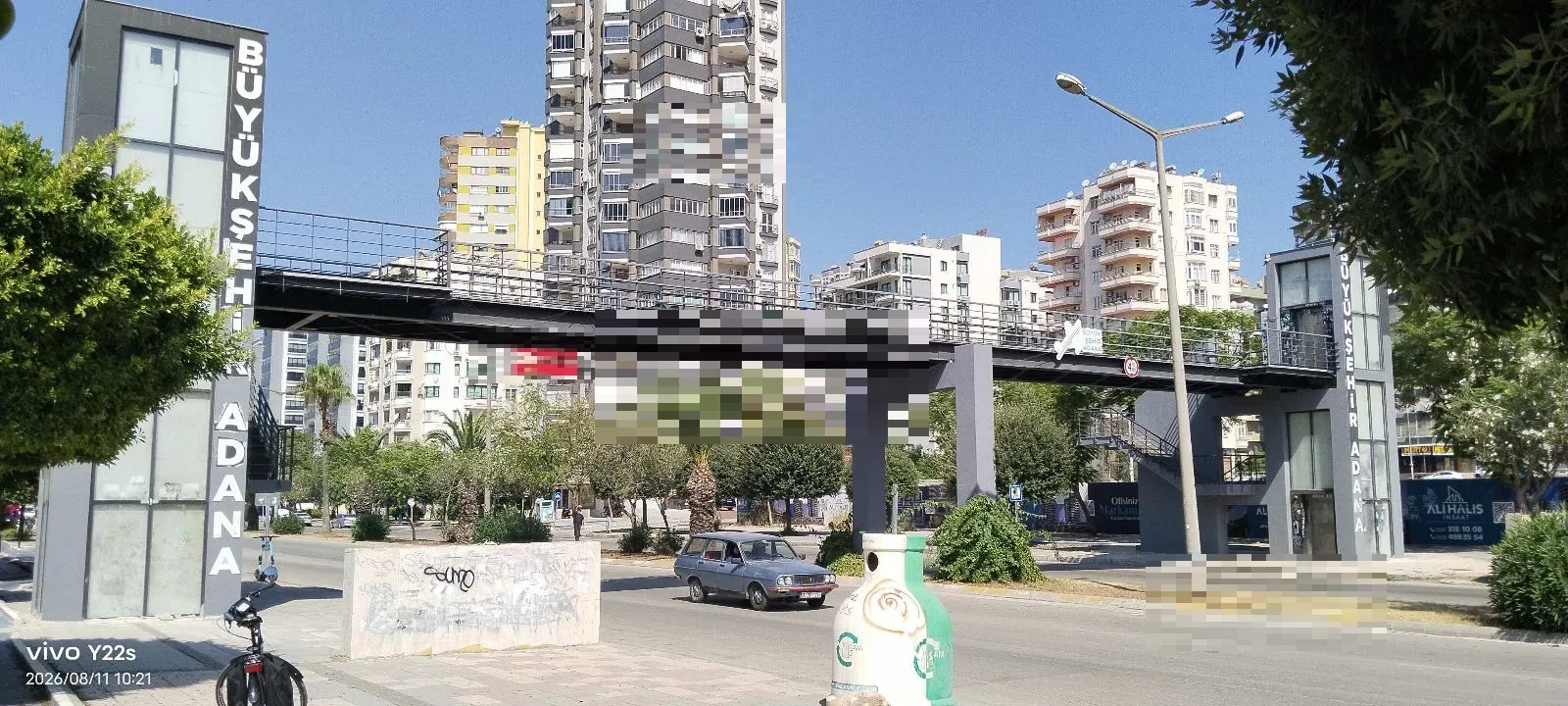 Üst geçit boyama işlemleri